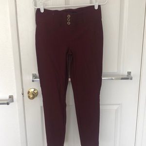 Red work pants